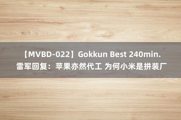 【MVBD-022】Gokkun Best 240min. 雷军回复：苹果亦然代工 为何小米是拼装厂