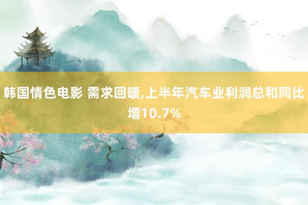 韩国情色电影 需求回暖，上半年汽车业利润总和同比增10.7%