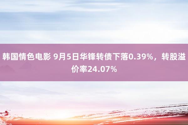 韩国情色电影 9月5日华锋转债下落0.39%，转股溢价率24.07%