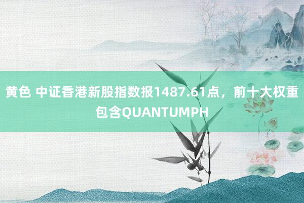 黄色 中证香港新股指数报1487.61点，前十大权重包含QUANTUMPH